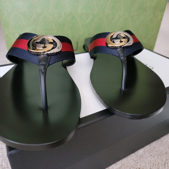 Mens Gucci Thong Sandal Size 14 - Picture 3 of 6